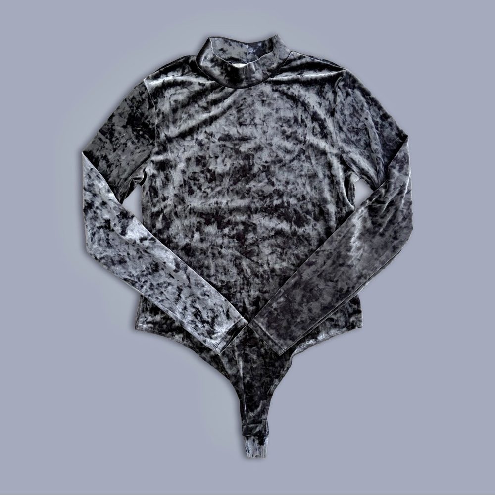 H&M Crushed Velvet Bodysuit